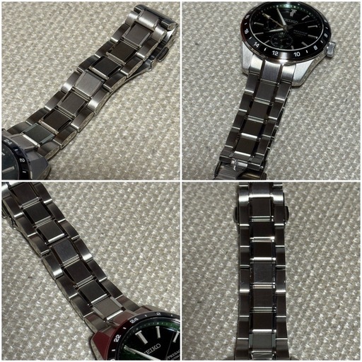 
SEIKO プレサージュ GMT SARF003 グリーン セイコー 機械式 