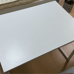 ワークデスク ホワイト 幅100cm 奥行70cmの画像