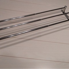 伸縮式タオルハンガー 3段 ステンレス 軽量665g　おしゃれ【未使用】の画像