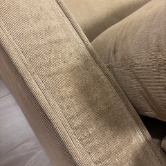 ファブリックソファ　ブラウンの画像