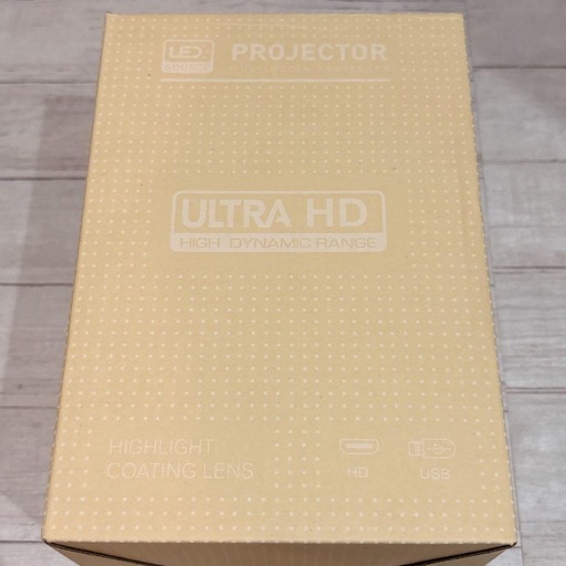 【新品未使用】プロジェクター 家庭用 Android TV12.0 搭載 4K対応・1080P