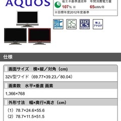 シャープ　AQUOS 液晶テレビ　Amazon FIRE stickセットの画像