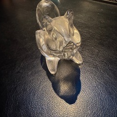 東洋佐々木硝子　SASAKI Crystal オットセイ　リス　置物　ガラスの置物　小物入れの画像