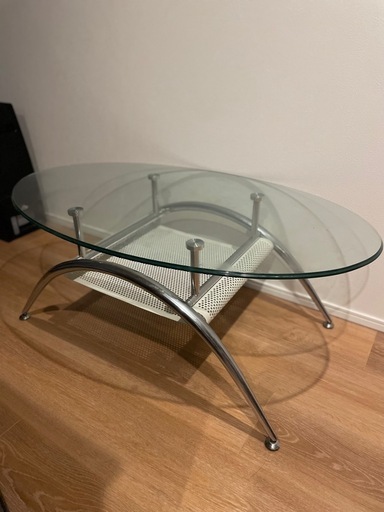 ニトリ NITORI ガラス製 センターテーブル