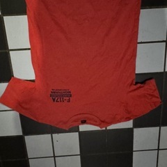 半袖 Tシャツ　バックプリント　AVIREX 男性Ｌサイズ　赤　Night missionの画像