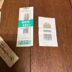 １０月中に処分！クローバー手縫い針の画像
