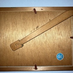 譲ります　木製フォトフレーム(濃緑)の画像
