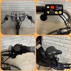 🌸ブリヂストン 電動自転車 HYDEE.B新基準 子供のせ大容量8.7Ah☆完成車配送☆美品☆室内保管☆t507の画像