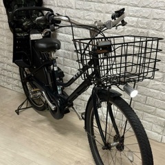 🌸ブリヂストン 電動自転車 HYDEE.B新基準 子供のせ大容量8.7Ah☆完成車配送☆美品☆室内保管☆t507の画像