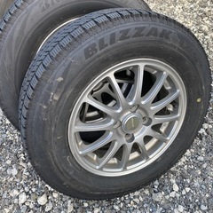 185/70R14.ブリヂストン.VRX2.スタッドレス.社外ホイール.4本セットの画像