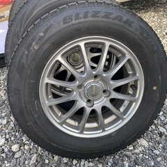 185/70R14.ブリヂストン.VRX2.スタッドレス.社外ホイール.4本セットの画像