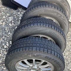 185/70R14.ブリヂストン.VRX2.スタッドレス.社外ホイール.4本セットの画像