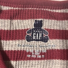 着用回数1回【Babygapブラナンベアロンパース6~12M】の画像
