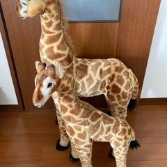 キリン　置物　オブジェ　ぬいぐるみの画像