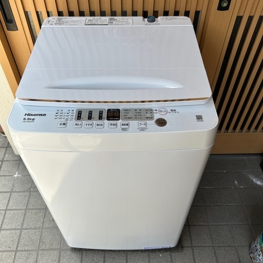 Hisense2023年製5.5㎏全自動洗濯機 美品 送料無料