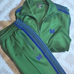 極美品Needles セットアップ　緑　Green 上下Mサイズ23年秋冬モデルの画像