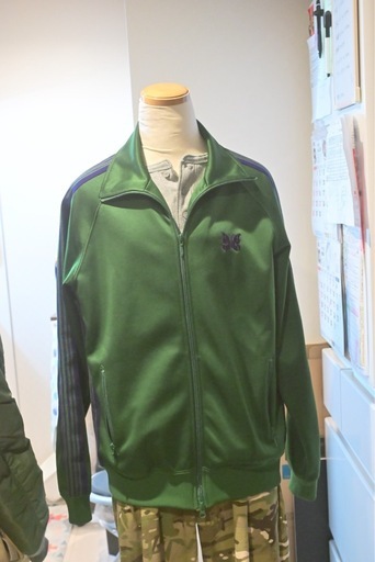 極美品Needles セットアップ　緑　Green 上下Mサイズ23年秋冬モデル