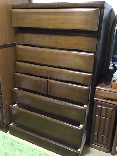 整理ダンス（天然木）