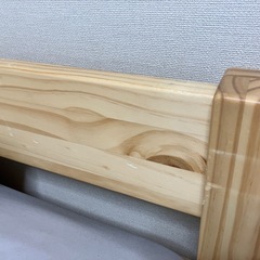 【引き取り限定】無印良品 木製シングルベッド①の画像