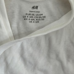 H&M ベビー服 長袖　ラップボディスーツ 70サイズの画像