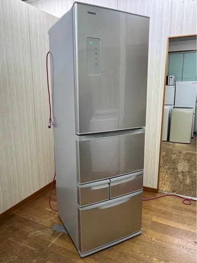 #12 おすすめ商品!! 激安5ドア!! TOSHIBA 2016年 426L GR-J43G(S) 右開き 自動製氷 背面凹みあり