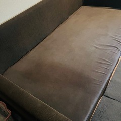 ソファーベッド　奥行きタップリ　大きくて頑丈の画像