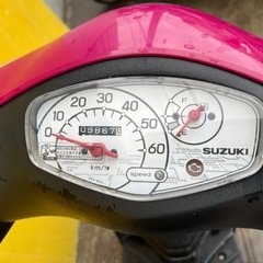 セル1発始動‼️現行モデル⭐️低走行9,900km‼️⭐️レッツ スズキ⭐️安心のFiモデル‼️原付　スクーター　50ccの画像