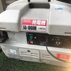 実働　ポータブル発電機　SG-1000M  100V 60Hz 900VA 直流12V ダイシン製　三菱OHVエンジン搭載の画像