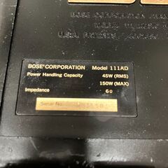 【ジャンク品1本のみ】Bose 111AD スピーカーシステム ブラックの画像