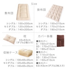 布団7点セット　ダブルサイズの画像