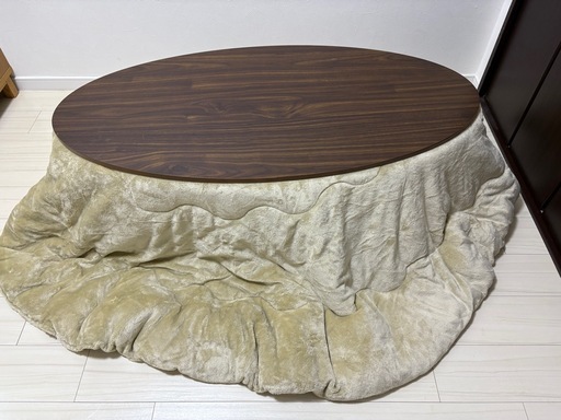 【尼崎市】楕円形こたつ　こたつ布団 セット