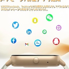 2.01インチ大画面 スマートウォッチ 通話機能付き Bluetooth5.4対応の画像