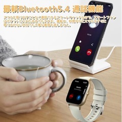 2.01インチ大画面 スマートウォッチ 通話機能付き Bluetooth5.4対応の画像