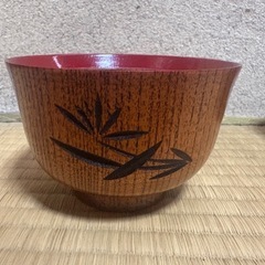 木製汁椀　4つセットの画像