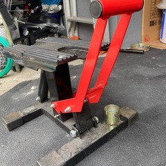 ツールズアイランド　リフトスタンド オフロード モタード用 ダンパー式 H-01 耐荷重150kgの画像