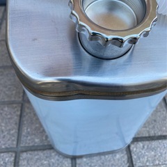 ガソリン携行缶　ステンレス　10L ガソリンタンク　ジェリカン　消防法適合品　横型　鋼板厚1mm の画像