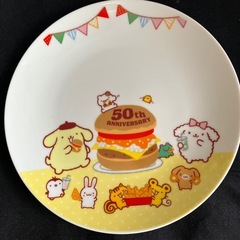 [非売品] モスバーガー×ポムポムプリン　50周年記念オリジナルプレートの画像
