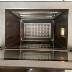 山善　スチームオーブンレンジ25L 
ブラックの画像