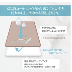 【ファミリーサイズ】防水シーツ　ボックスシーツの画像