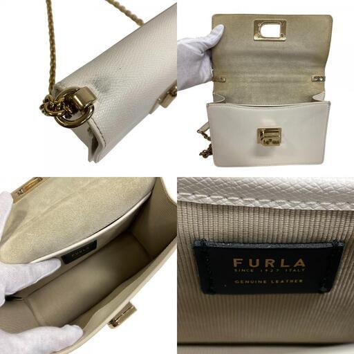 フルラ Furla ショルダーバッグ 2WAY  チェーンショルダーバッグ ロゴ金具 1927 クロスボディ 286124 ホワイト