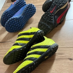 18センチサッカーシューズ3点の画像