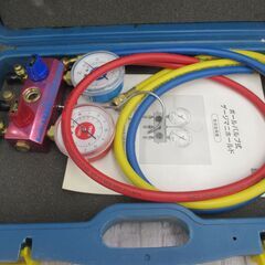 タスコ TASCO TA140/141AFL 410R ゲージマニホールド 未使用品 長期保管品 開封済み ※細かいキズ汚れ有 【ハンズクラフト宜野湾店】の画像