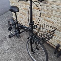 中古自転車 6段変速 20インチ 折り畳み 軽整備済み 防犯登録対応 町田市 相模原市 MM839の画像