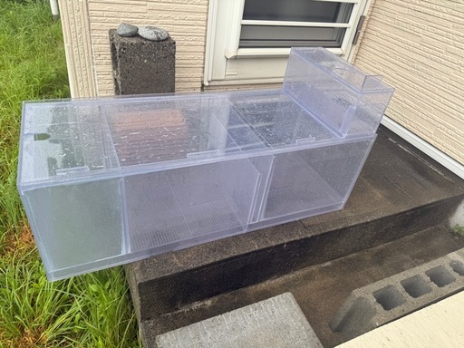 オーバーフロー水槽　濾過槽