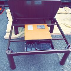 JM20284S)★大特価★レトロこたつ机 松下電器 幅：約75cm 高さ：約35,4cm 奥行：約75cm 中古品【取りに来られる方限定】の画像