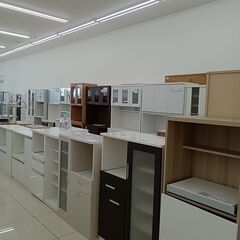 ★リユースのサカイ日立店★HJ7850  レンジボード ホワイト H183×D41×W90 クリーニング済み の画像