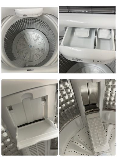 R646 ☀️ 2024年製の高年式！ Haier 洗濯機 （洗濯4.5㎏) JW-U45B ⭐ 動作確認済 ⭐ クリーニング済