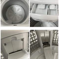R646 ☀️ 2024年製の高年式！ Haier 洗濯機 （洗濯4.5㎏) JW-U45B ⭐ 動作確認済 ⭐ クリーニング済の画像