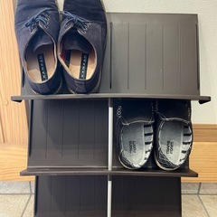 省スペース　6足収納シューズラックの画像