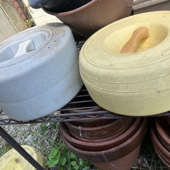 植木鉢大量セット　漬物石おまけ　無料！ の画像
